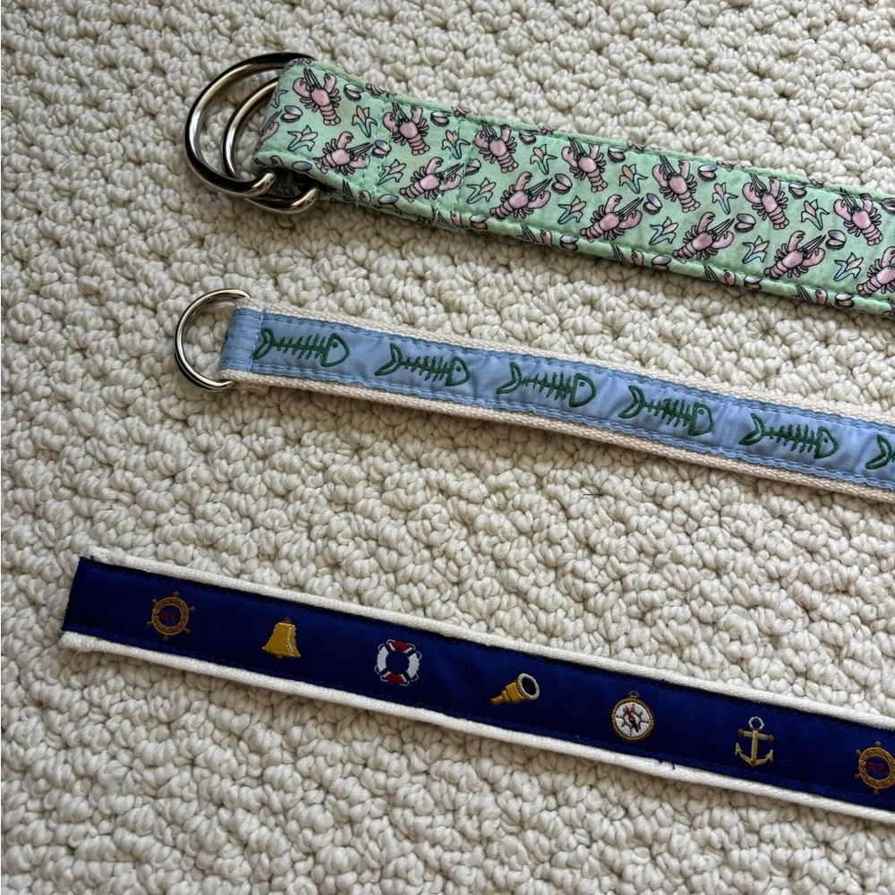 Vineyard Vines and bean belts size 18m to 3t ish